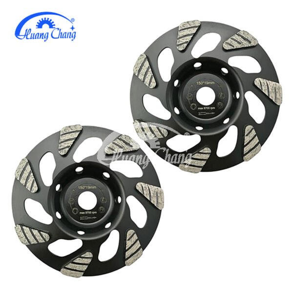 QUANZHOU Huangchang D150mm D150mm 6 بوصة عجلة طحن كأس الخرسانة الماسية لمطحنة هيلتي