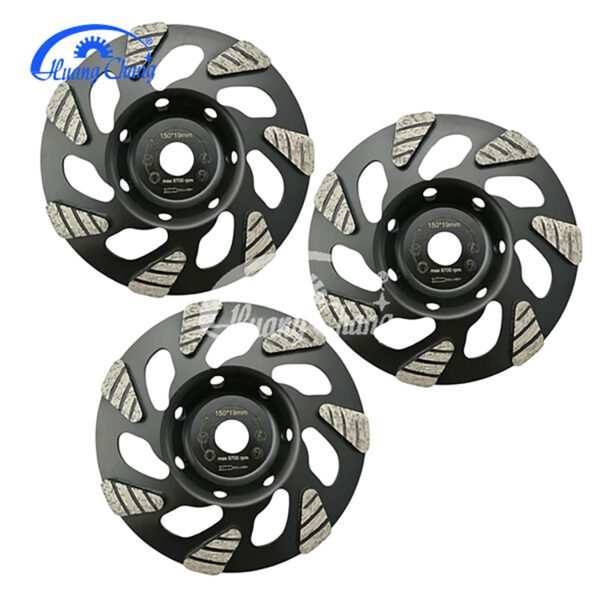 ⁦QUANZHOU Huangchang D150mm D150mm 6 بوصة عجلة طحن كأس الخرسانة الماسية لمطحنة هيلتي⁩ - الصورة ⁦5⁩